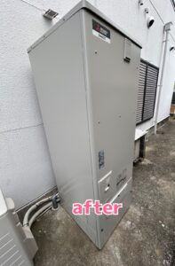 2025年8月　エコキュート交換工事致しました。