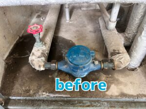 2025年9月　アパートの水道メーター交換